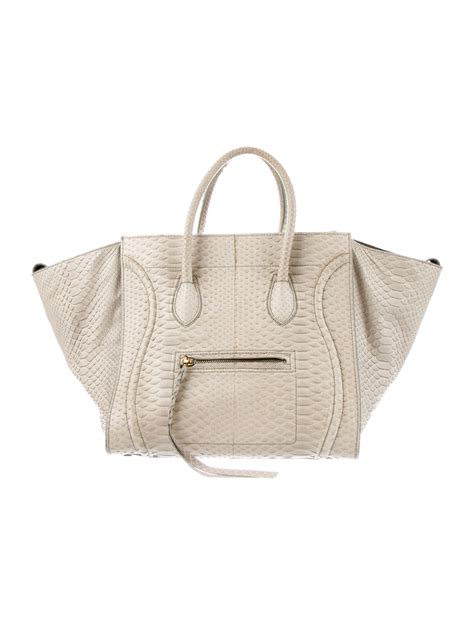 celine python phantom luggage tote|2010 celeine luggage tote.